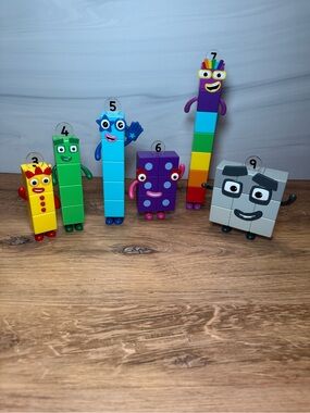 hand2mind Numberblocks MathLink Cubes Figures 3 4 5 6 7 9 Lot